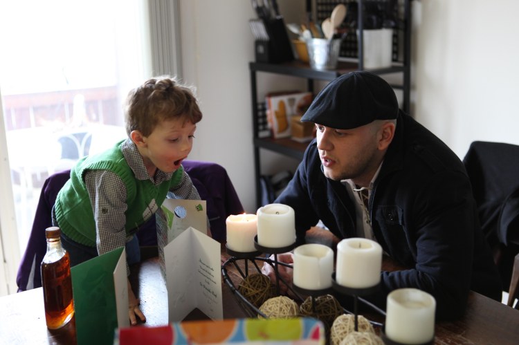 a birthday complete with candles