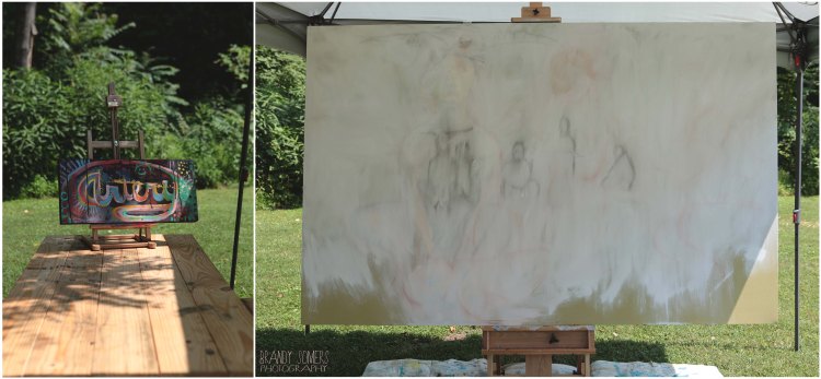 Artery's blank canvas awaits hundreds of children and adult artist to leave their mark.